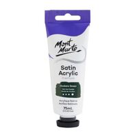 Mont Marte Premium Satin Acrylic Paint 75ml Tube - Hookers Green- main image
