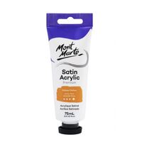 Mont Marte Premium Satin Acrylic Paint 75ml Tube - Yellow Ochre- main image