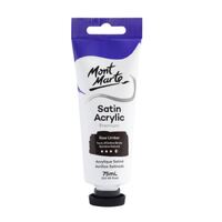 Mont Marte Premium Satin Acrylic Paint 75ml Tube - Raw Umber- main image