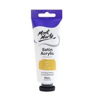 Mont Marte Premium Satin Acrylic Paint 75ml Tube - Gold- main image