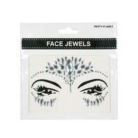 Stick On Silver Face Jewels- main image