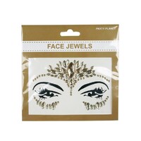 Stick On Gold Face Jewels- main image