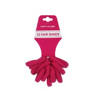 Elastic Hair Bands 5cm - Pink 12 Pack- main image
