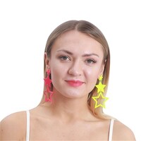 80's Star Earrings- main image