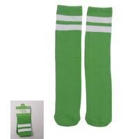 Green Stripe Knee High Socks 40cm- main image