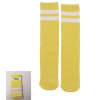 Yellow Stripe Knee High Socks 40cm- main image