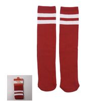 Red Stripe Knee High Socks 40cm- main image