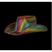 Light Up Rainbow Cowboy Hat- main image