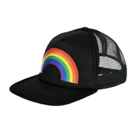 Black Cap with Rainbow Pride- main image