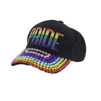 Rainbow Pride Diamante Cap- main image