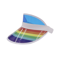 Rainbow Pride Sun Visor Hat- main image