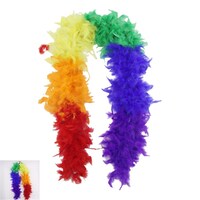 Rainbow Feather Boa 1.5m- main image