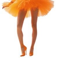 Fishnet Stockings Orange- main image