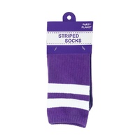 Purple Stripe Socks 40cm- main image