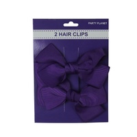 Purple Hair Clip Bow - 2 Pack- main image