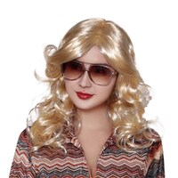 70s Blonde Disco Dive Wig- main image