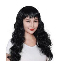 Wavy Black Long Wig- main image