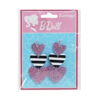 3 Tier Heart Earrings- main image