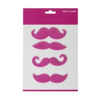 Assorted 4 Pack Moustache Pack - Pink- main image