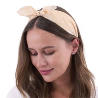 Retro Printed Headband - Yellow- main image