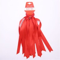 Tassel Hair Ties Red- main image