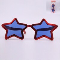 Jumbo Star Glasses Red- main image