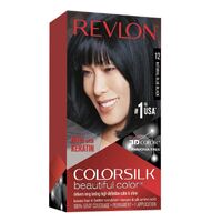 Revlon ColorSilk 12 Natural Blue Black Hair Colour- main image