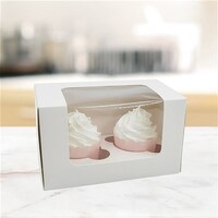 White 2 Cupcake Box - 3 Pack- main image