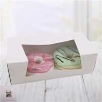 White 2 Donut Box - 3 Pack- main image