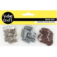Value Craft Bead Plastic Triple Bali 1M Thread 30pc- main image
