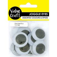 Craft Joggle Eyes Round Wiggly 30mm 12pk- main image