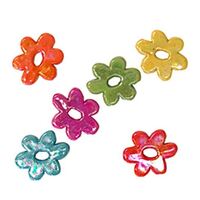 Plastic AB Flowers 20mm Assorted Colours 25g- main image