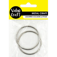 Metal Rings - Silver 50mm 2 Pack- main image