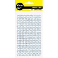 Craft Rhinestone Self Adhesive Silver 540 Pack- main image