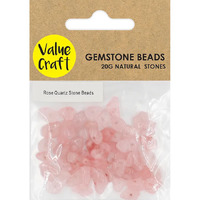 Natural Gemstone Beads Rose Quartz 20g- main image