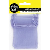 Mini Organza Bags 10cm x 7.5cm - Lavender 7 Pack- main image