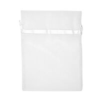 Organza Bag White 17cm x 12.5cm 5 Pack- main image