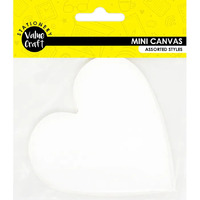 Mini Canvas 10cm Heart 3 Pack- main image