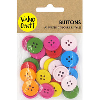 Wooden Buttons Assorted 20g- main image