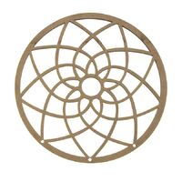 Craft Wood Dream Catcher 90mm x 90mm Natural 2pk- main image