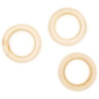 Craft Wood 3cm Rings Natural 8pcs- main image