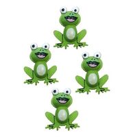 Craft Wooden MDF Frogs 4pc- main image