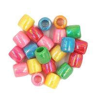 Pony Beads Large Assorted AB Finish 50g- main image