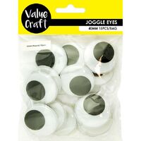 Craft Joggle Eyes Round Wiggly 40mm 15 Pack- main image