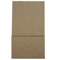 Paper Bags with Gusset 21x12x8cm Brown 10 Pack- main image