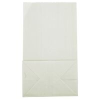 Paper Bags with Gusset 21x12x8cm White 10pk- main image