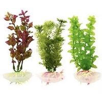 3 x Aquarium Artificial Green Water Plant Grass for Fish Tank Decor 12.5cm- main image
