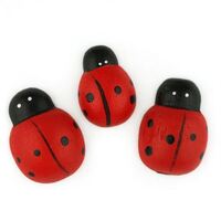 Embellish Wooden Ladybugs Red 15 Pack- main image