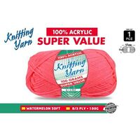 Knitting Yarn 100% Acrylic 8ply 100g Watermelon- main image