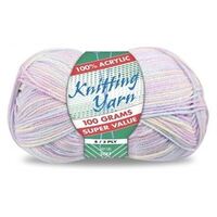 Knitting Yarn 100% Acrylic 8ply 100g Multi Colour Baby Girl- main image